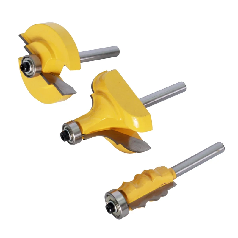Imagem -03 - Chwjw-grande Corte Cortador de Madeira para Carpintaria Ferramentas Elétricas Picture Frame Moldagem Router Bit Shank mm 13 Pcs