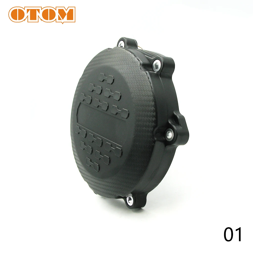 OTOM Motorcycle Clutch Protection Cover Black Motocross Engine Guard Case For YAMAHA WR250F YZ250FX YZ450F YZ450FX WR450F