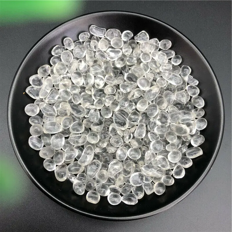 Wholesale 50g 7-10mm White Gravel Coloured Glaze Crystal Buddha Aquarium Stones Decor Quartz Crystals