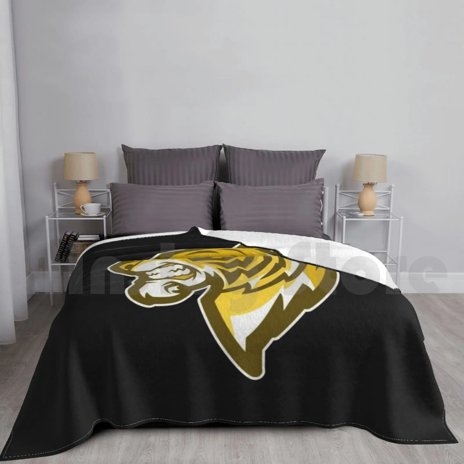 

Angry Tiger Blanket Fashion Custom Tiger Cat Wild Wildcat Animal India Indian Asia Asian Big Large Dangerous