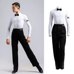2025 Latin Dance Tops Voor Jongens Concurrentie Kleding Ballroom Latin Praktijk Slijtage Salsa Dans Outfit Moderne Dans Kostuums DL8152