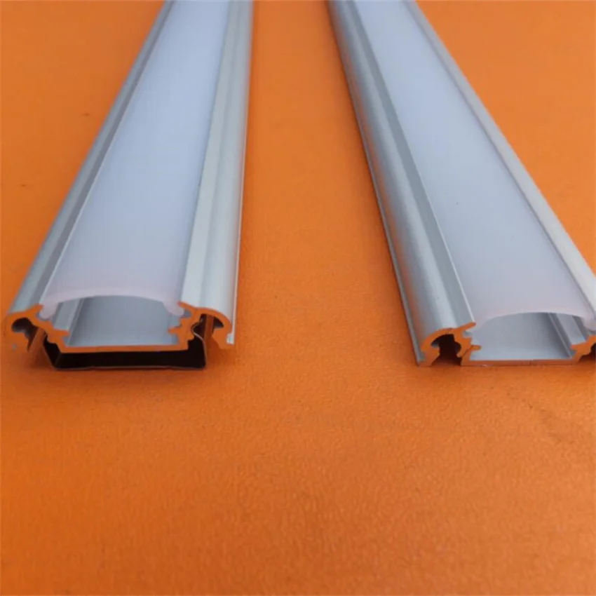 

Free Shipping 1m/pcs aluminium profile for 3528/5050/2835/5630 strip, led channel with cover for led bar light