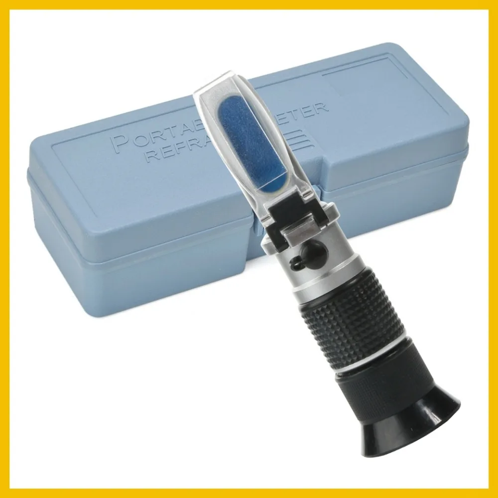 RZ High concentration Brix Refractometer 0~90% Honey Bees Sugar Food Beverages ATC Content Beekeeping RZ117 Meter Tool