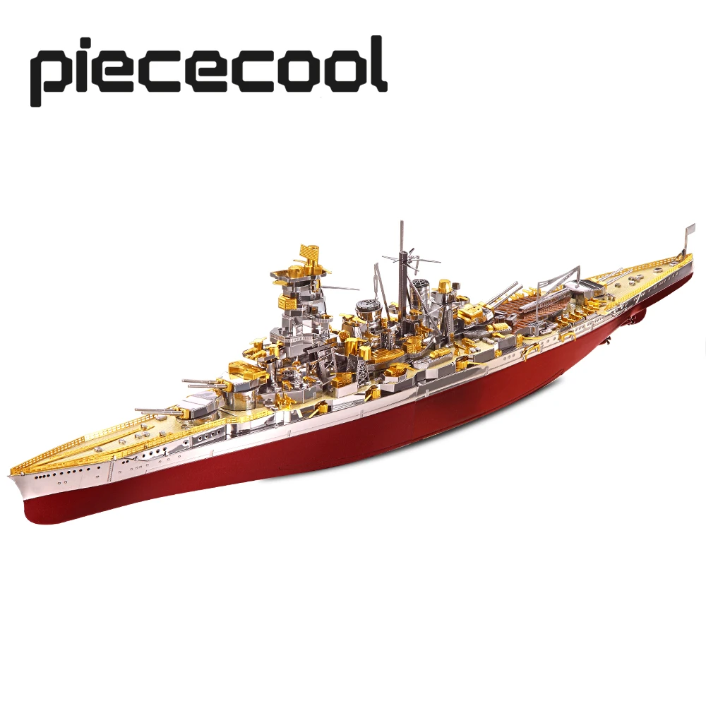 Piececool 3D Metal Puzzle Model Building Kits-Kongou Battleship DIY  Jigsaw Toy ,Christmas Birthday Gifts for Adults