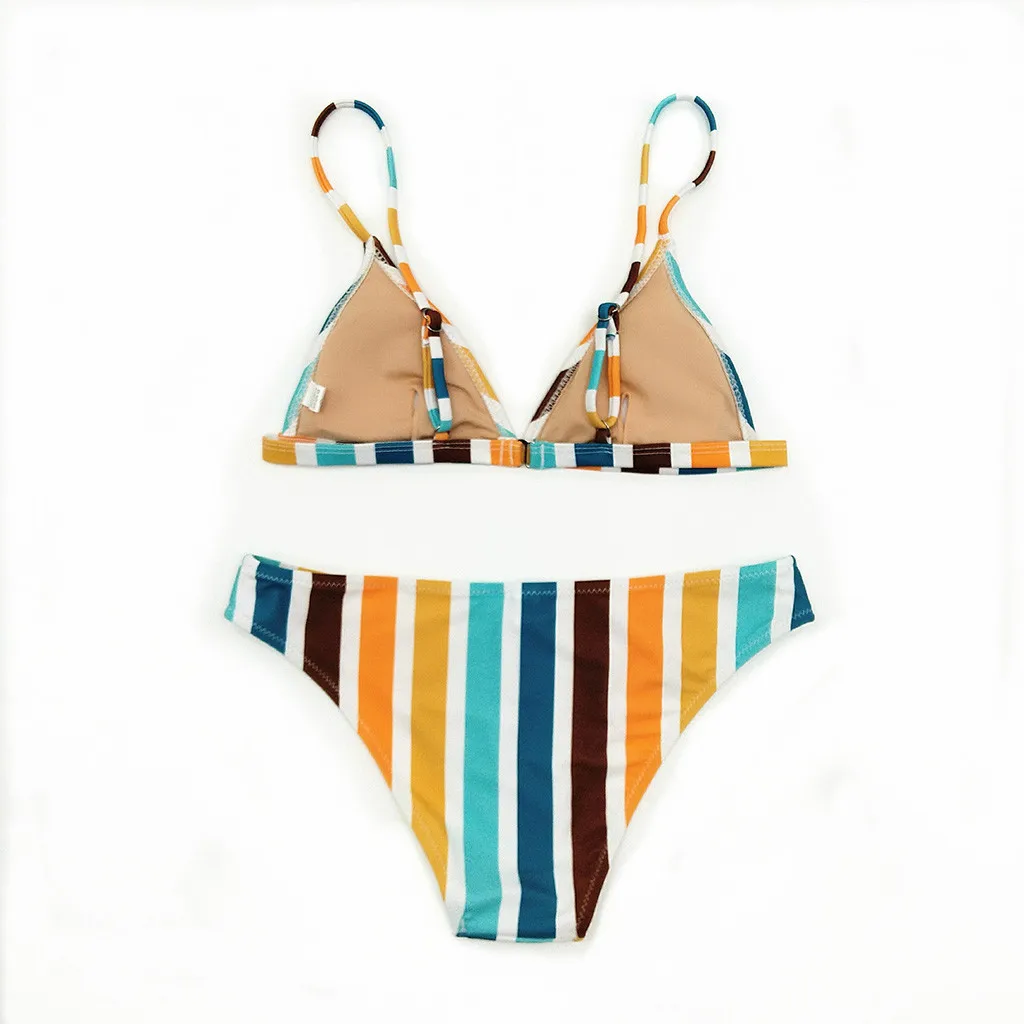 Sandra Bullock Bikini: The Ultimate 2020 Rainbow Striped Bandage Tankini for Beach Lovers Sandra Bullock Bikini: The Ultimate 2020 Rainbow Striped Bandage Tankini for Beach Lovers