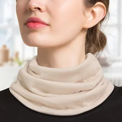 Unisex Warm Collar Women Winter Thin Solid Color Wool Knit Elastic Guard Neck Cover scarf Cycling Driving Windproof Pullover N12