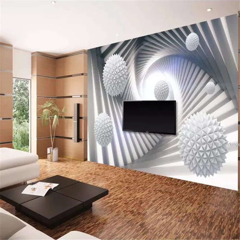 wellyu Custom large-scale mural 3D wallpaper abstract three-dimensional space polyhedron field background wallpaper