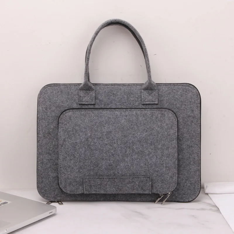 Fashion Portable Felt Bag Laptop Bag For 11.6 13.3 15.6 17.3 Inch Computer Bag For MacBook Pro 13 Case Xiaomi Samsung HP Handbag