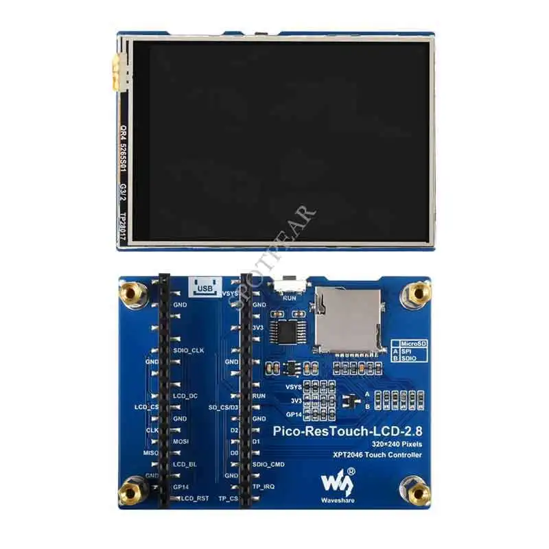 Raspberry Pi Pico 2.8 Inci Modul Tampilan LCD 2.8 Inci Layar Sentuh 262K Warna 320 × 240