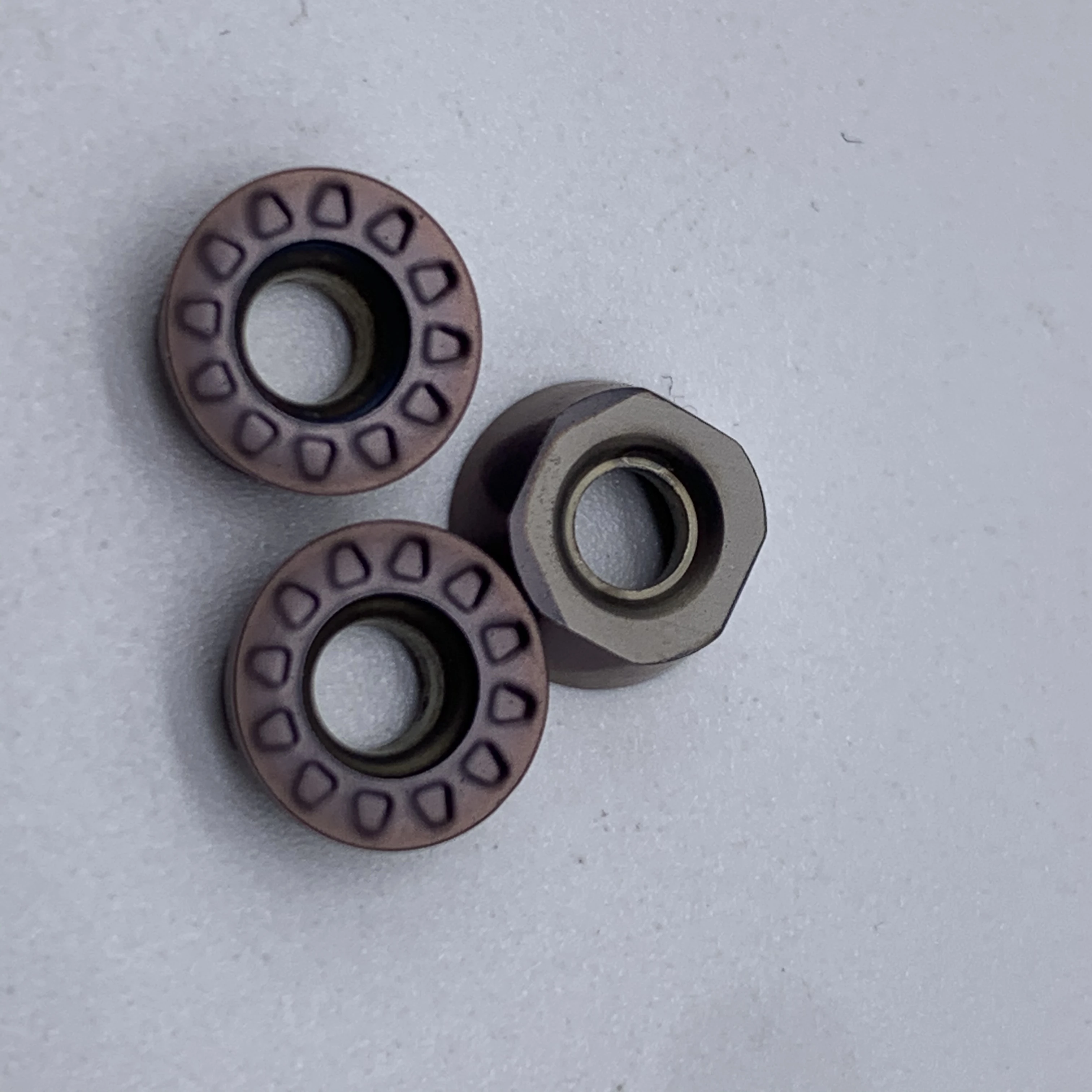 10PCS คาร์ไบด์แทรก RPMT08T2 MO VP15TF เครื่องมือตัดเครื่องมือ RPMT 08T2 Face Mill เครื่องกลึงโลหะ CNC