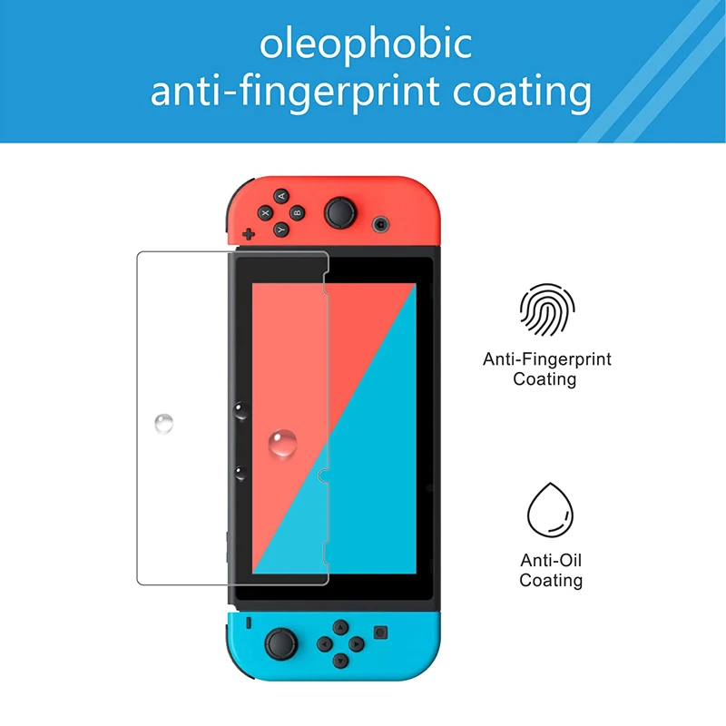 Película protectora de pantalla de vidrio templado 9H HD para Nintendo Switch NS, Protector de pantalla para Nintendo Switch Lite, accesorios de vidrio