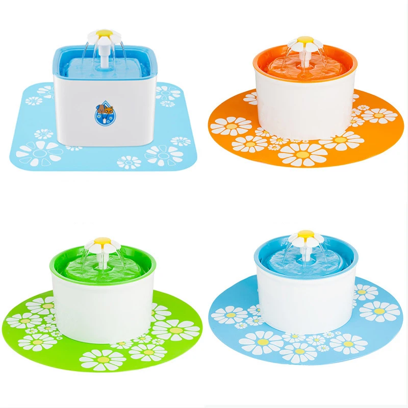 Automatic Pet Water Fountain Cat Dog Electric Drinker Bowl Drinking Flower Water Dispenser triple Filters Pet Water Fountain