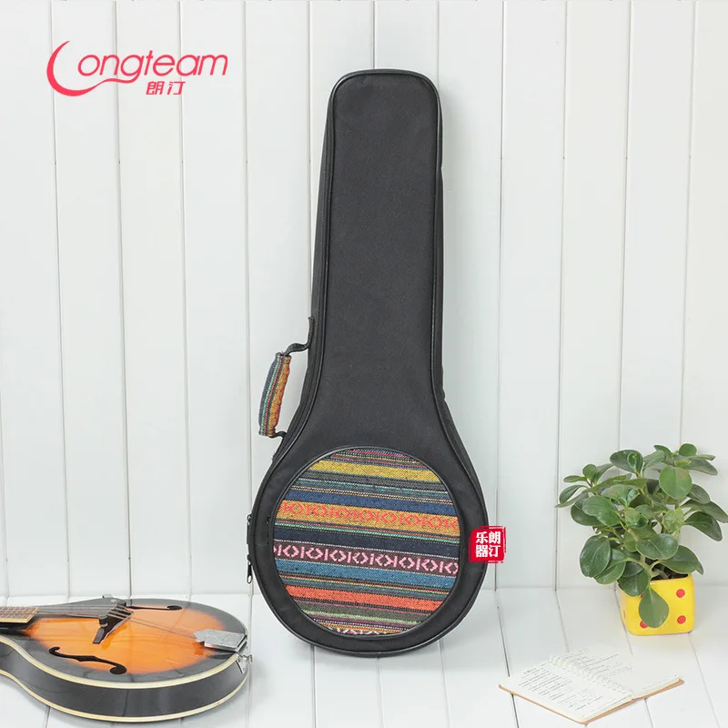 Flat Guitar bag Mandolin National Style Mandolin Backpack with cotton personalized guitar bag