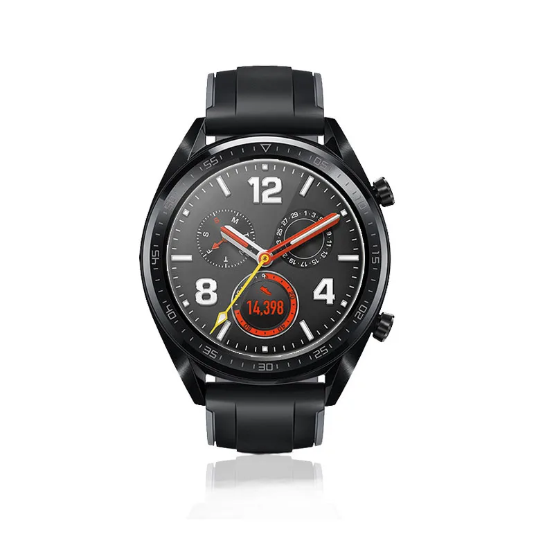 2pcs For Huawei Watch GT Tempered Glass Screen Protector Anti Explosion Anti-Shatter Protective Screen Film Guard