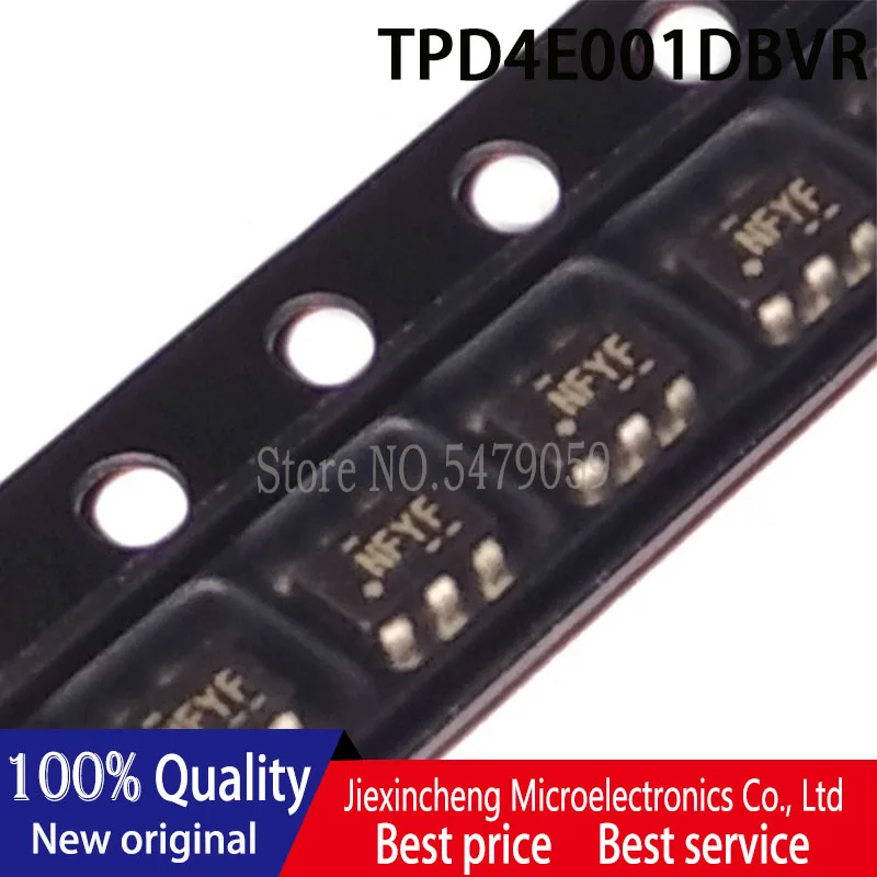 (20 Stuks) TPD4E001DBVR Nfy * NFY5 Nfyf TPD4E001 TPD4E001DBV SOT23-5 Tvs Diode Chip