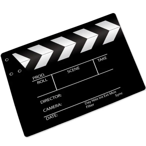 

Cool Cinema Movie Clapper Board Bathroom Doormat Funny Awesome Film Clapboard Welcome Front Door Mat Rug Carpet Rubber Gift Xmas