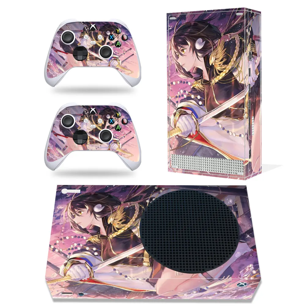 Adesivo Skin stile Xbox serie S bella ragazza per Console e 2 controller decalcomania vinile pelli protettive stile 1