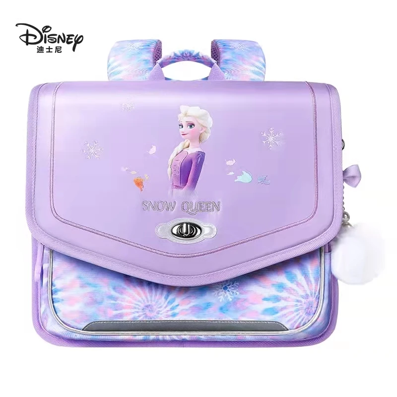 Disney-mochilas escolares de Frozen para niña, morral ortopédico de gran capacidad para estudiantes de primaria, Elsa, Anna, grado 1-5, 2022