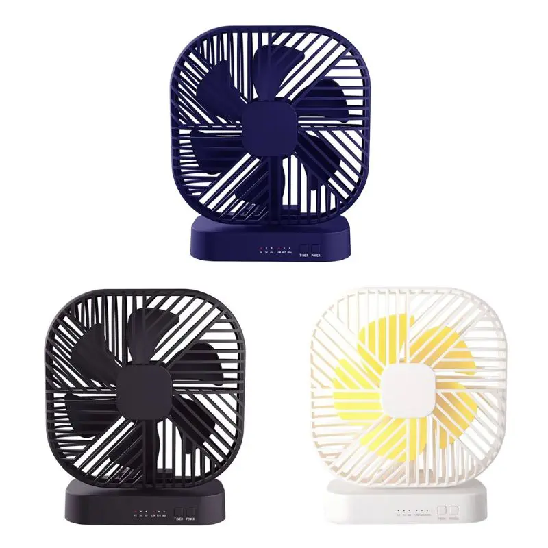 YAM Magnetische Mini Desktop Timing Fan USB Akku Betrieben 3 Geschwindigkeit Persönlichen Fan für Camping Hause Büro