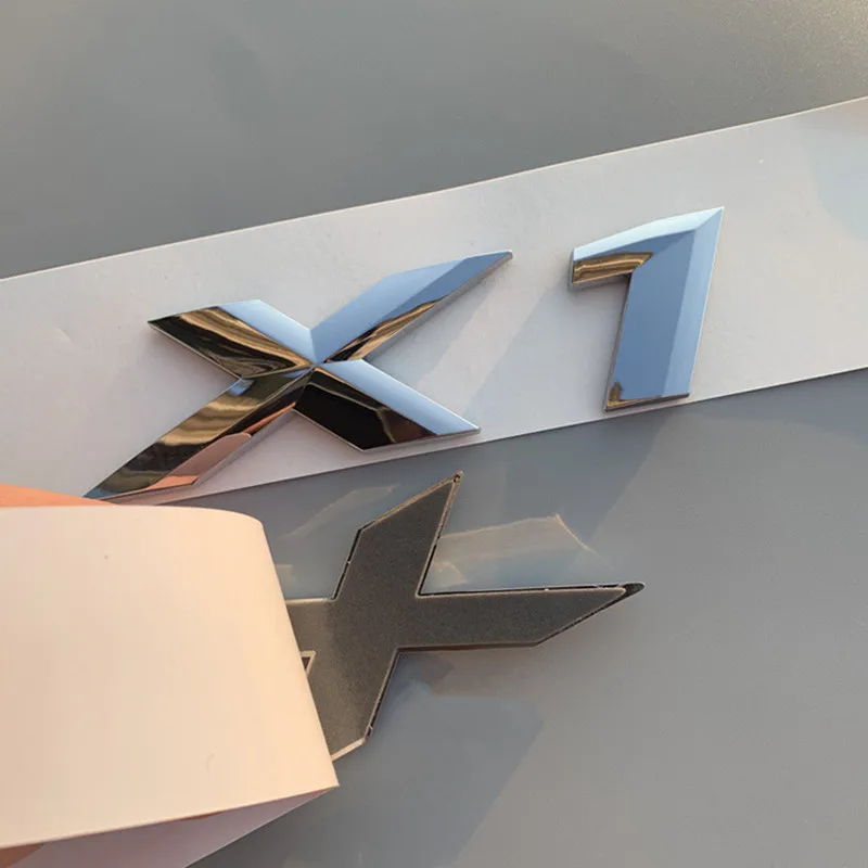 2020 New X1 X2 X3 X4 X5 X6 X7 GT Letter Emblem Rear Boot Trunk Badge Car Styling Logo Sticker for BMW E36 E39 E70 E90 F10 F30