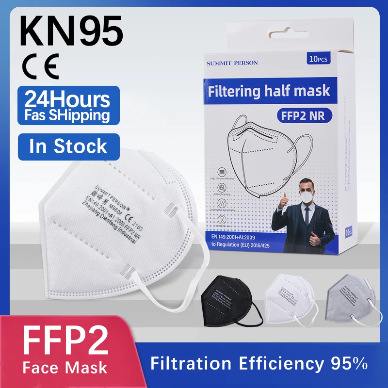 6 layer FFP2 CE KN95 Masque thicker KN95 Face Mask PM2.5 Anti-fog Strong Protective Mouth Mask Respirator Reusable mascarillas