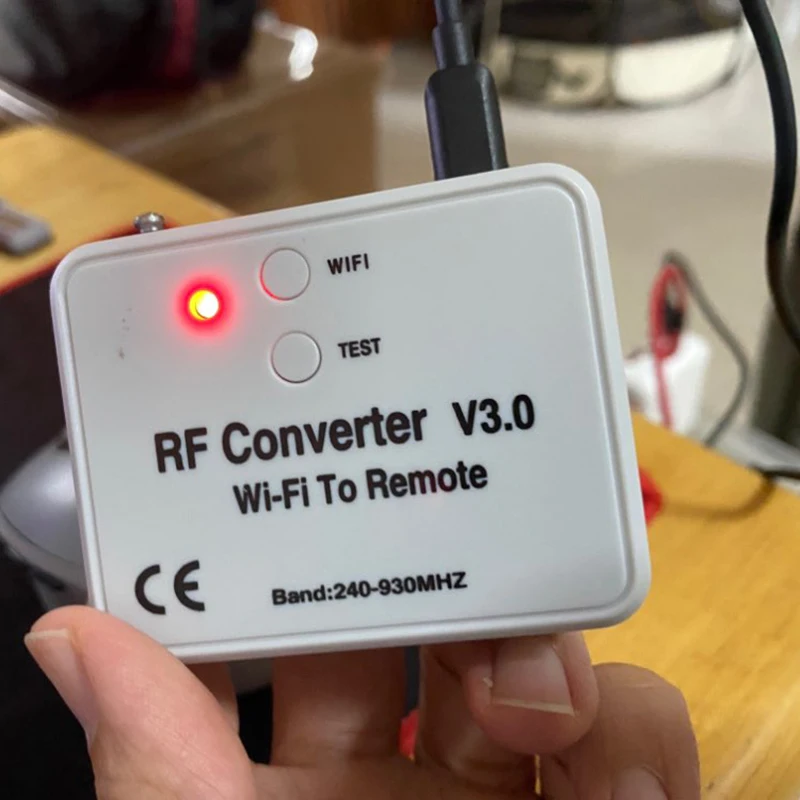 Universal Wireless Wifi to RF Converter Phone Instead Remote Control 240-930Mhz for Smart Home