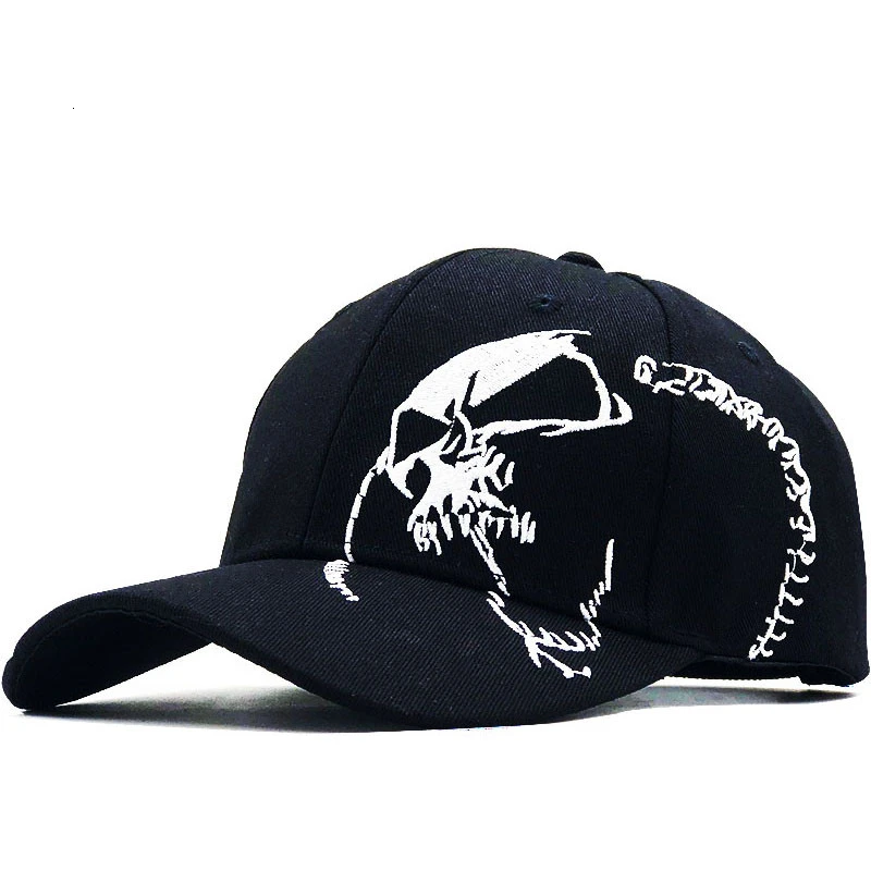 100% Cotton Outdoor Men Baseball Cap Skull Embroidery hats sports snapback caps for men women unisex