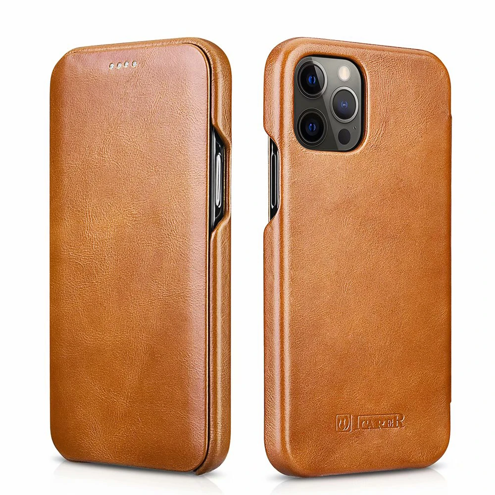 

Retro Business Flip Phone Cover For iPhone 11 Pro Max Real Leather Cowhide Cases For iPhone 12 Pro Max Mini Classical