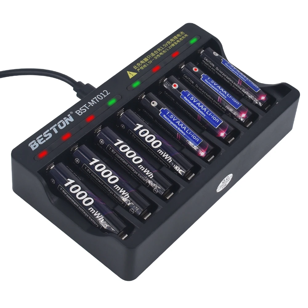 Batteria ricaricabile agli ioni di litio da 1000 mWh 1.5V AAA per Mouse elettrico con telecomando