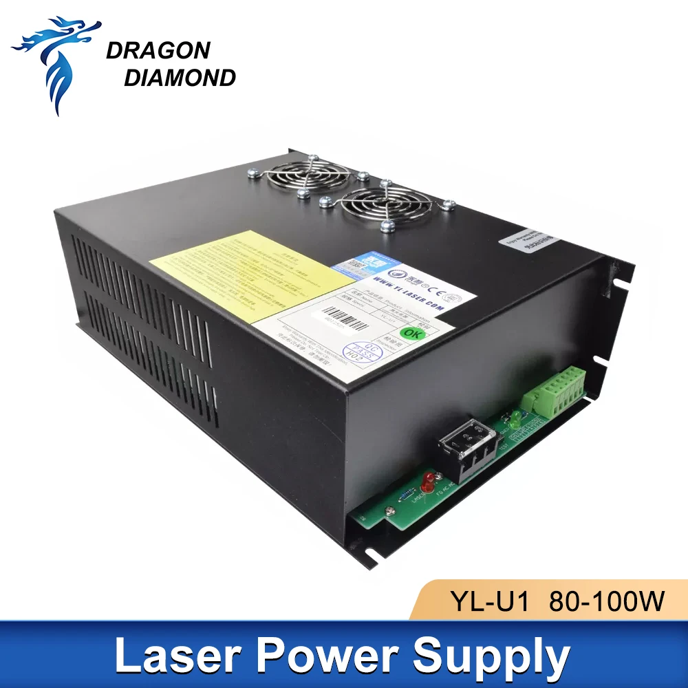 

Original Yongli 80W -100W YL-U1 110V /220V Co2 Laser Power Supply For Laser Tube Laser Engraving Cutting Machine