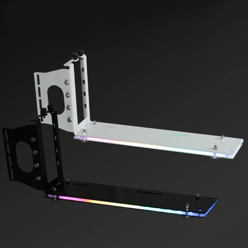 

Vertical Graphics Card Holder Bracket GPU Mount kickstand/base For -ATX chassis Holder with LED 12V 4pin RGB