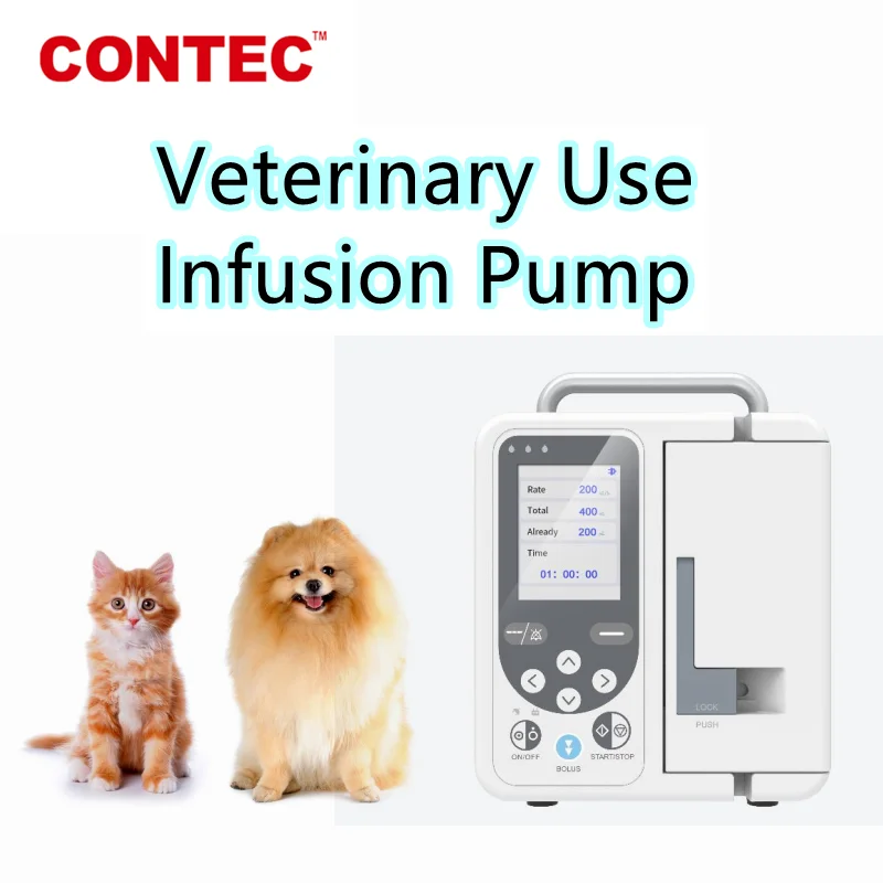 Veterinary use Infusion pump CONTEC SP750 Large LCD Display real-time alarm VET animals/cat/dog