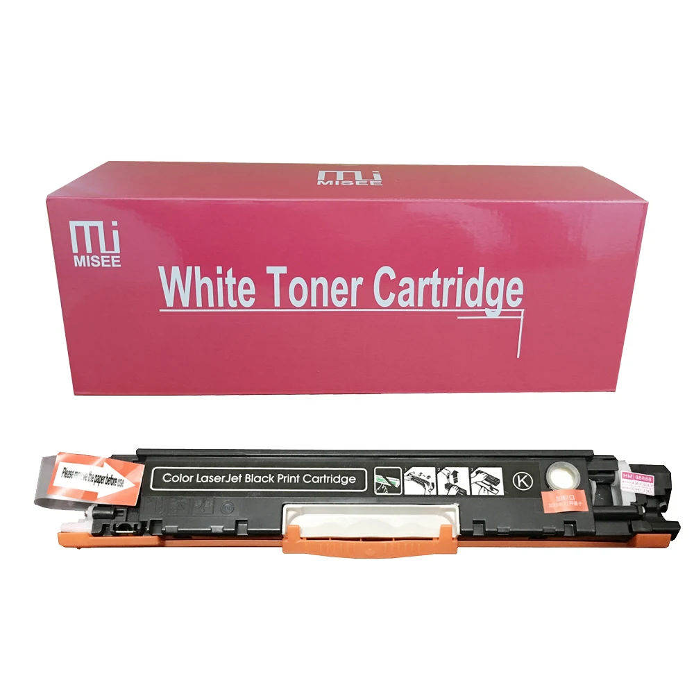 Misee CE310A White Toner Cartridge Compatible for HP Laserjet CP1025 CP1025nw M175 M177 M275 Printer