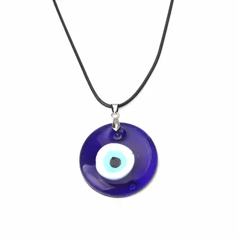 Vintage Turkish Evil Eye Pendant Choker Necklace Lucky Blue Evil Eyes Clavicle Chain Necklace Party Jewelry For Women Gift