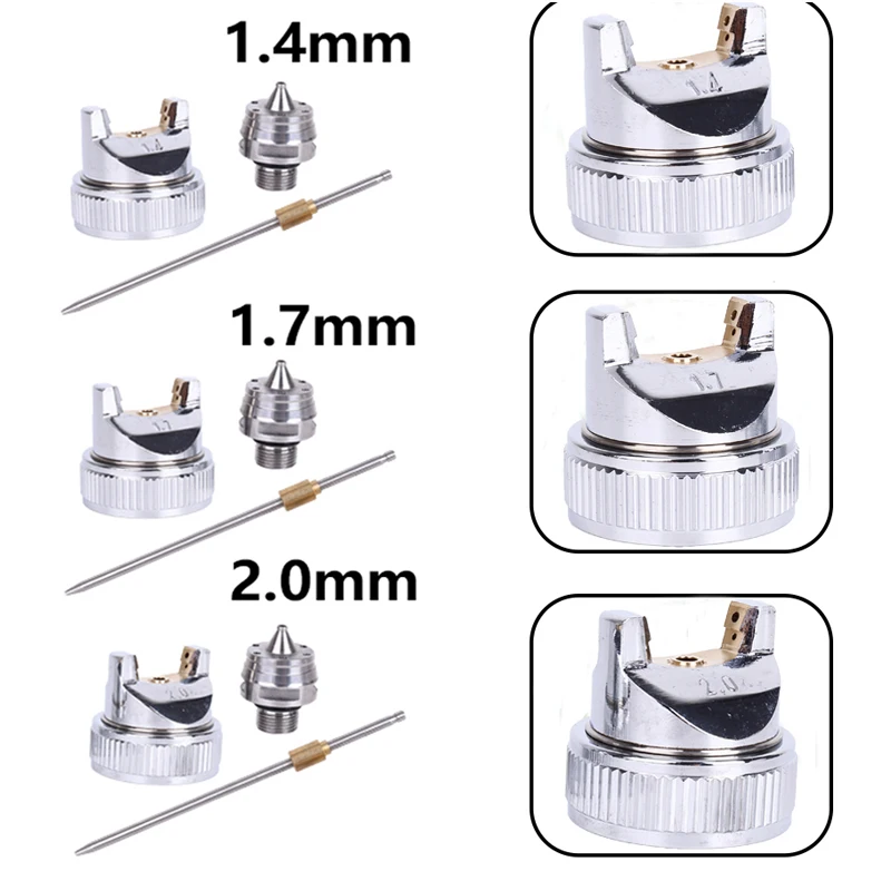 Juego de pistola de pulverización de pintura con boquilla, herramienta neumática, regulador de aire, aerógrafo para pintura de coche, Kit de