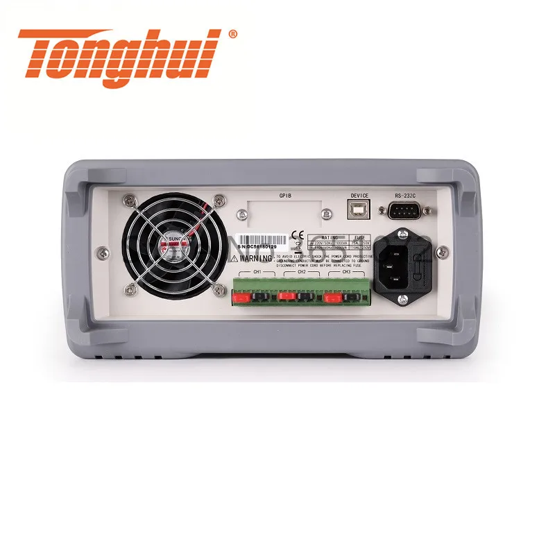 TH6413 3-channel Programmable Linear DC Power Supply 0-60V/3A/180W*2, 0-6V/5A/30W*1