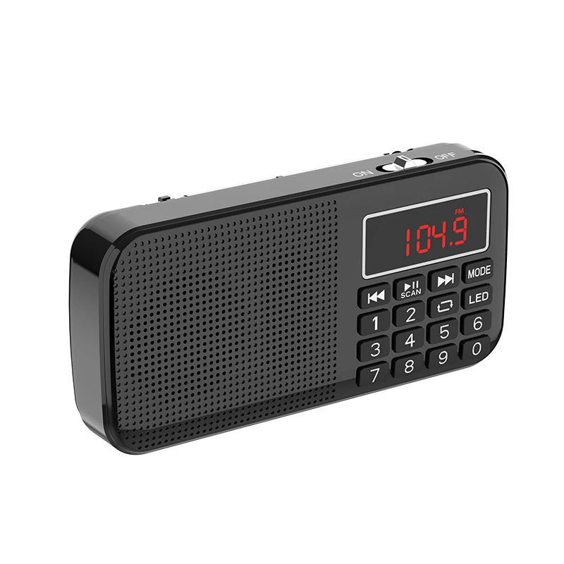 EONKO L-558BT Bluetooth FM Radio with Dual TF card USB AUX Flashlight Dual battery