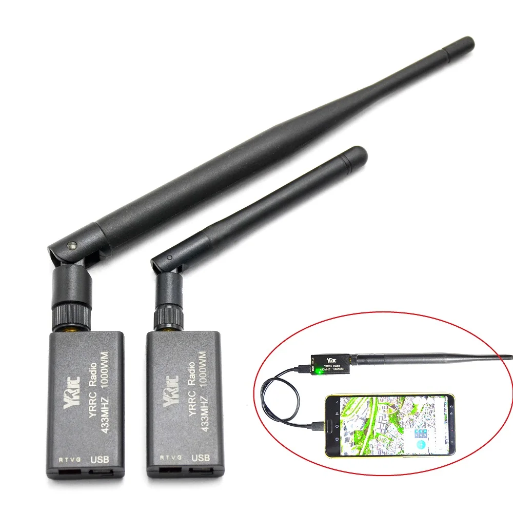 

1 set 3DR Radio Telemetry 433mhz 433 1000MW V3 2~3KM Data Telemetry TTL & USB Port distance for APM Pixhawk Pixhack