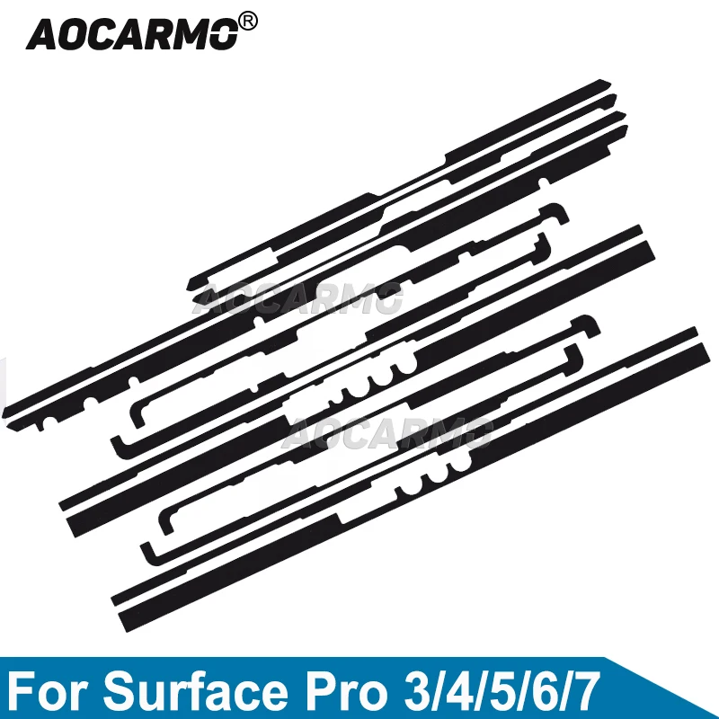 Aocarmo For Microsoft Surface Pro 4 / Pro 3 / Pro 5 6 9 Pro9 Pro7 Screen Frame Glue GO 2 Laptop Go1 Adhesive LCD Front Sticker