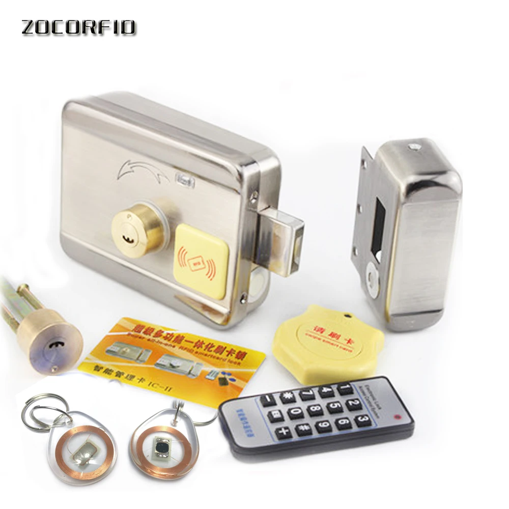 DIY Internal and external key (RFID) to open the door RFID  Lock Access Control System +10pcs cards