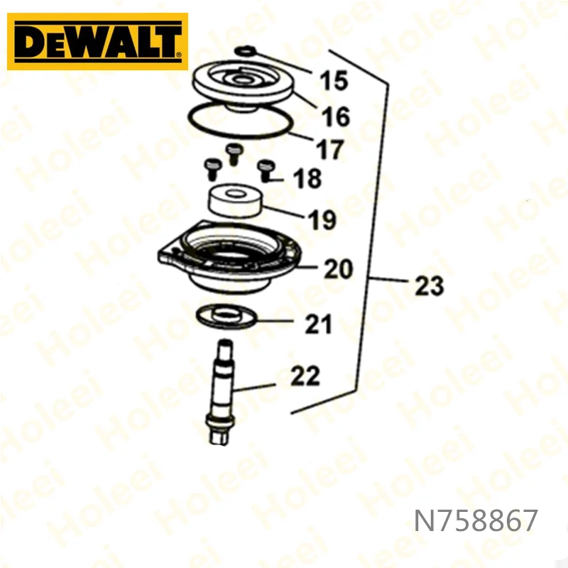 

Коробка передач в сборе для DEWALT DCM848 N758867