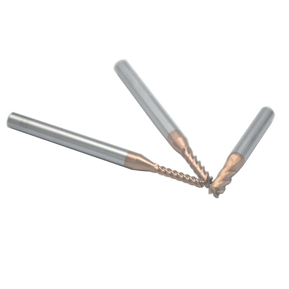 1PCS 60 ° สี่ใบมีดอลูมิเนียม End Mill เครื่องกัด CNC