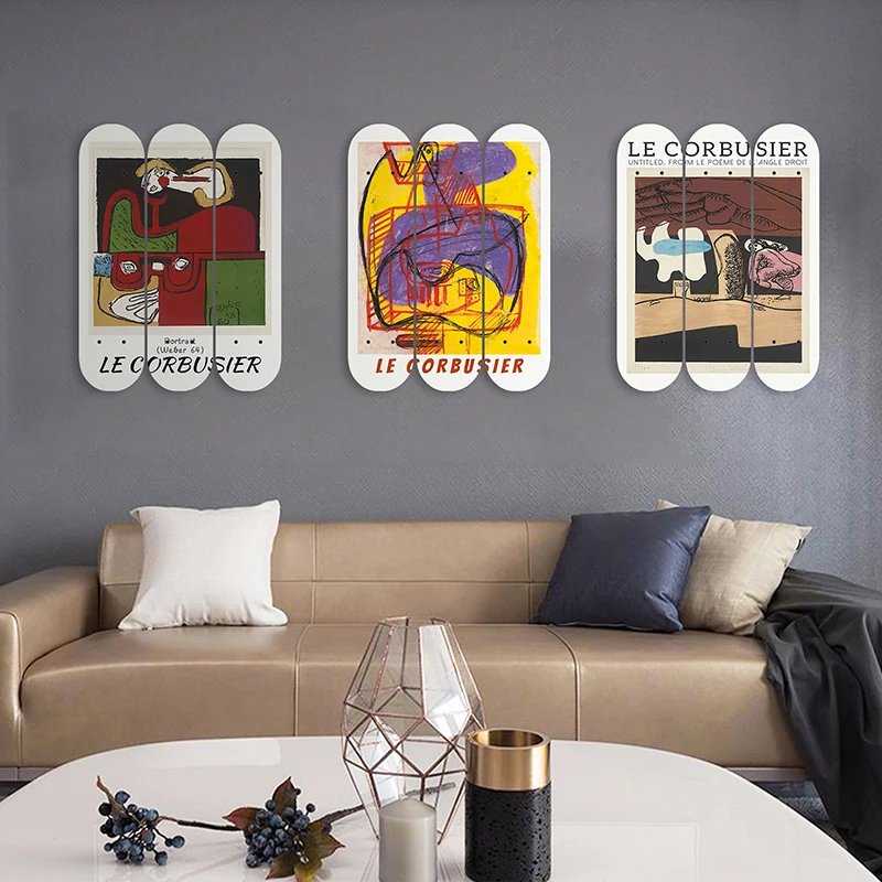 Skateboard Retro Pop Wall Art French Museum Murals Decorative Boards Wall Decor Pub Bar Man Cave Club Home Decoration