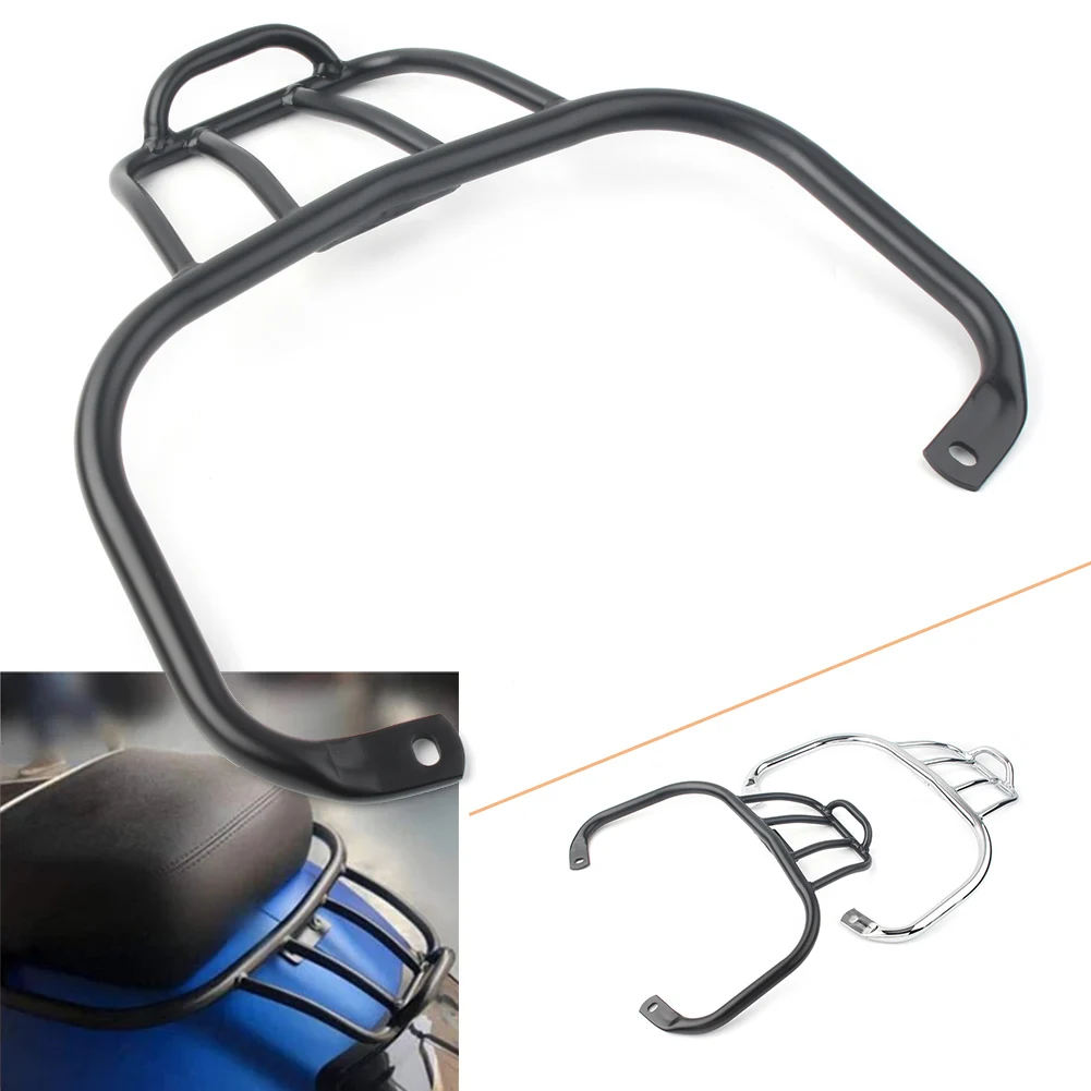 

for Piaggio Vespa GTS 300 GTS 300 Motorcycle Rear Luggage Holder Shelf Support Bracket Black/Chrome Steel 1pc