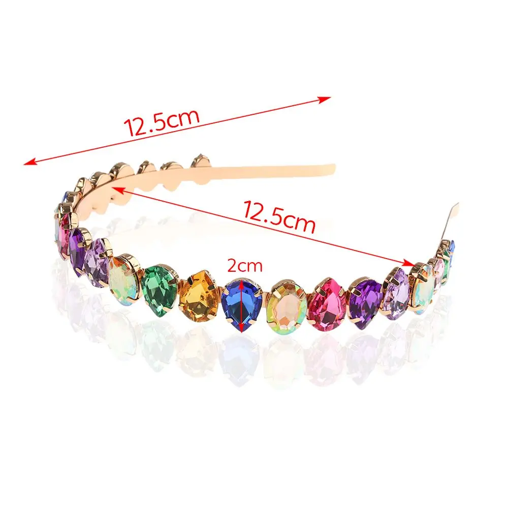 Fashion Elegant Party Jewelry Gifts Gem Crystal Head Wrap Rhinestone Headband Pearl Hair Band