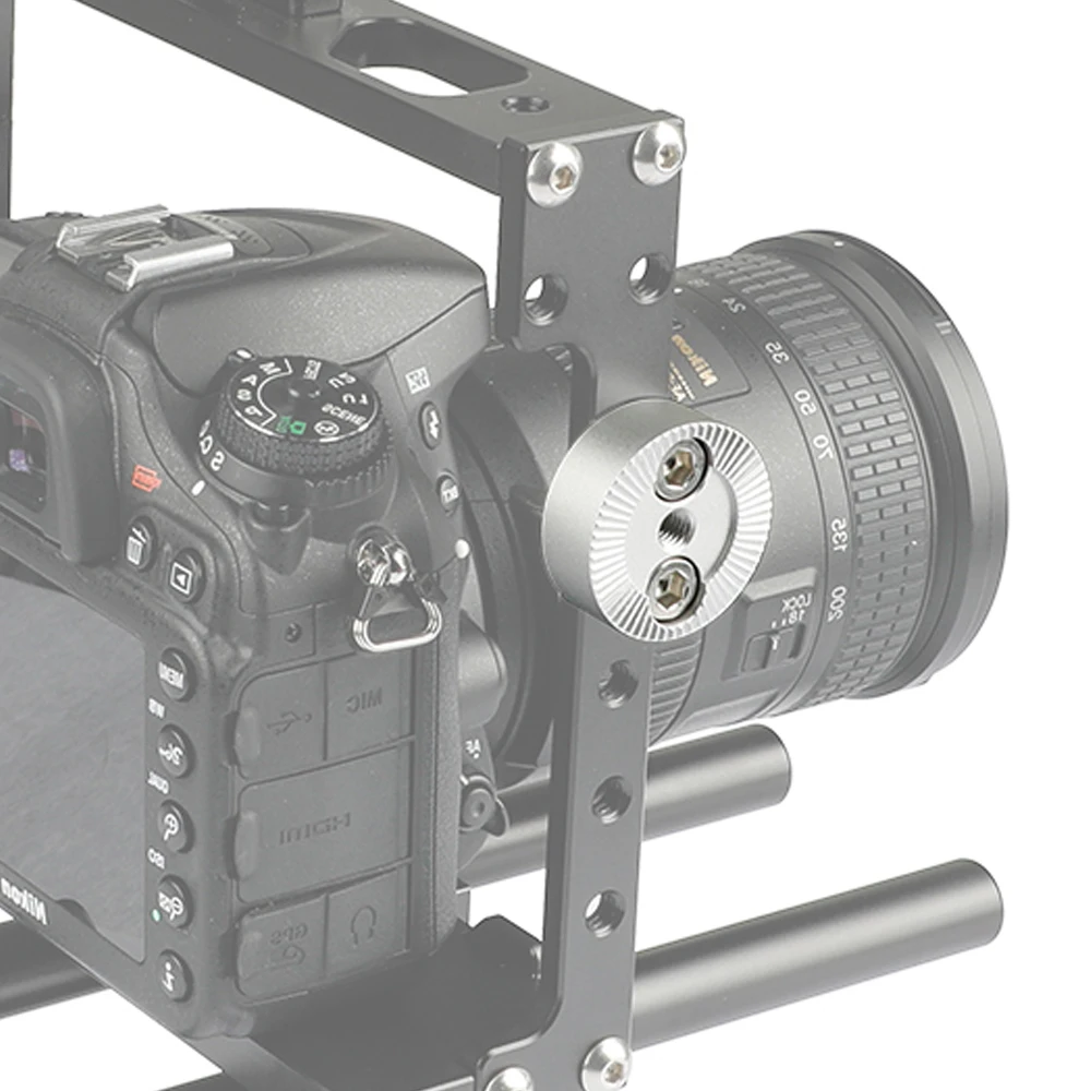 Adattatore di montaggio per rosetta Standard Kayulin ARI filettatura femmina M6 per impugnatura a gabbia per fotocamera