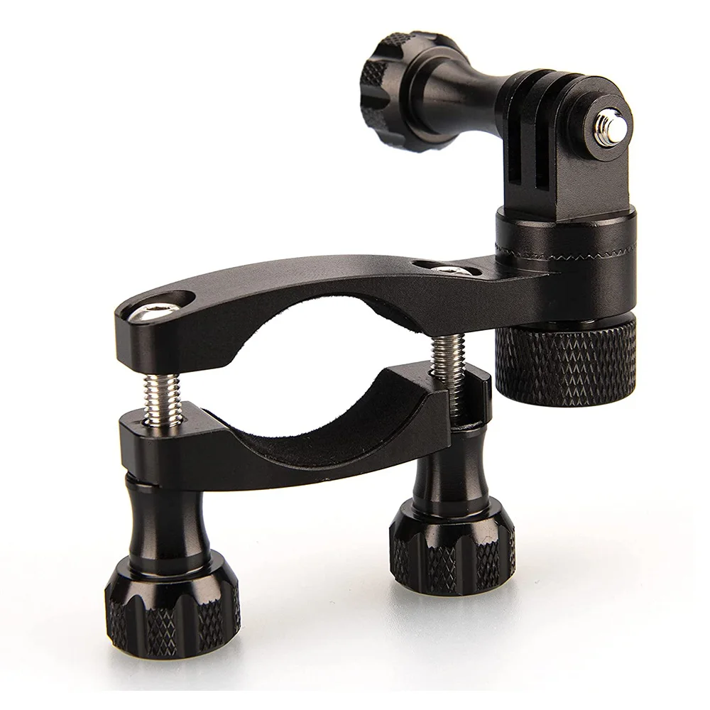 Bike Camera Holder Mount 360 Rotation CNC Aluminum Bicycle Motorcycle Handlebar 16-33mm Clip for Hero 9 8 7 6 5 Accessories