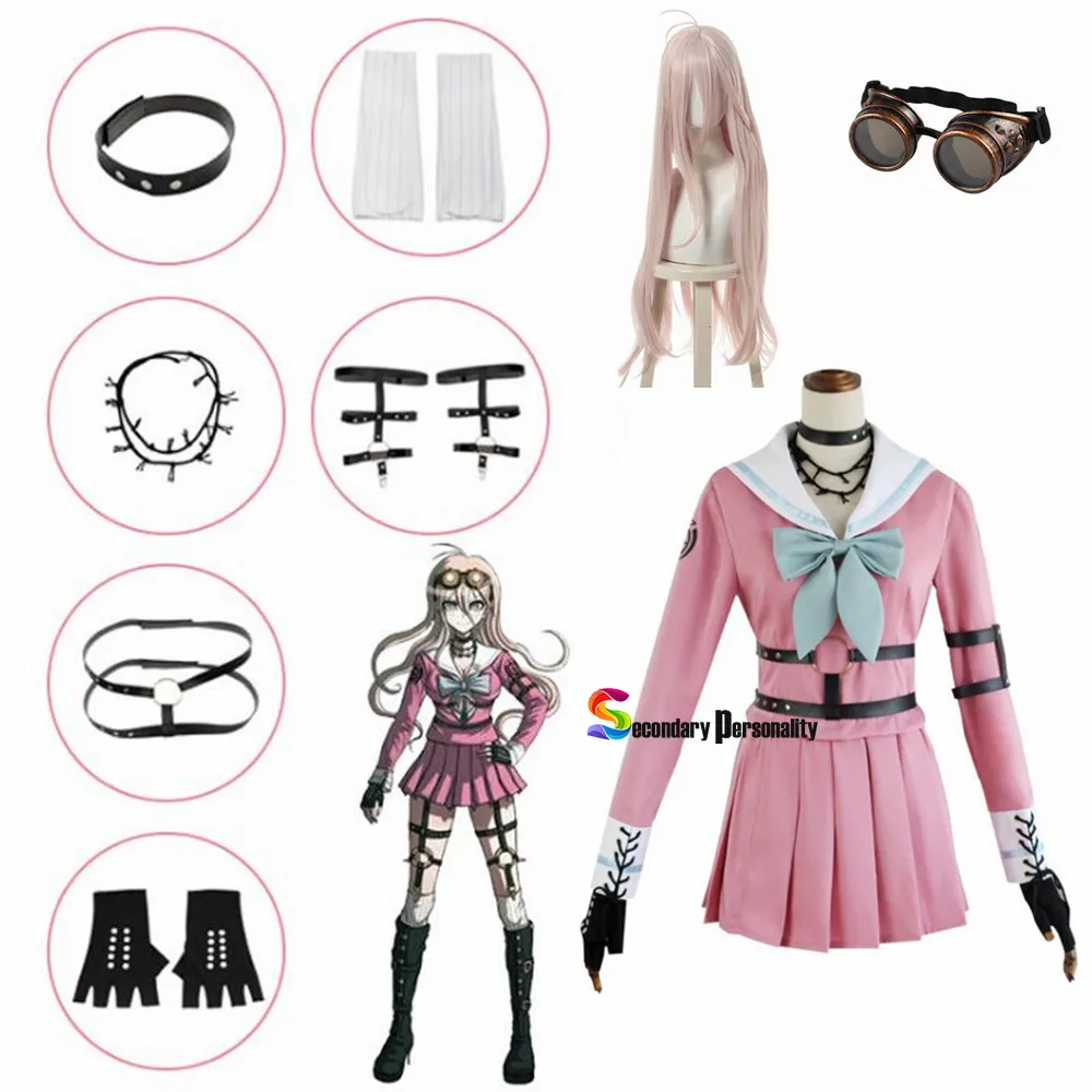 

Anime Costume Miu Iruma Cosplay Wigs Danganronpa V3:Killing Harmony Women Sailor Suit Halloween Carnival Uniform Sets