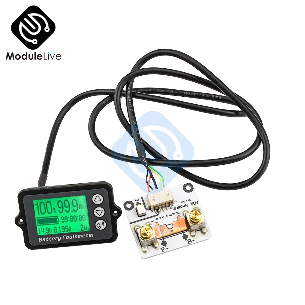 New TK15 80V 50A 100A 350A Battery Capacity Tester for Portable Equipment Car Current Power Monitor Indicator Ammeter Voltmeter