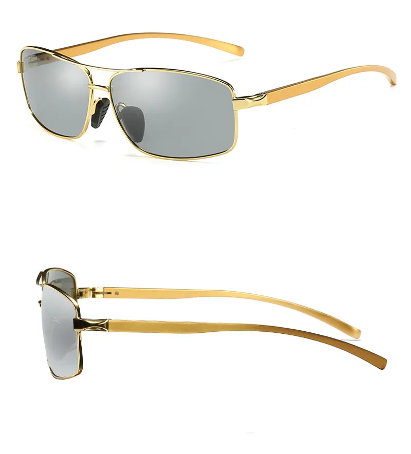 Top Qualität Photochrome Sonnenbrille Für Männer Frauen Polarisierte Gläser Anti-Glare Fahren Goggle Chameleon lunette de soleil homme – Detail 17